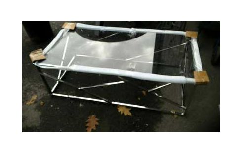 TABLE BASSE PLATEAU  VERRE
