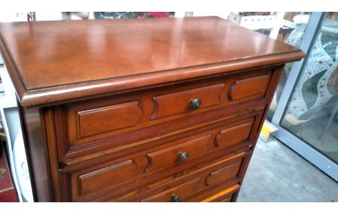 CHIFFONNIER MERISIER 5 TIROIRS