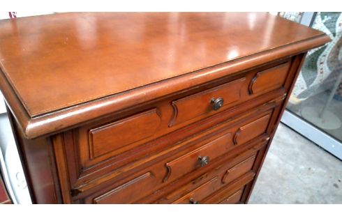 CHIFFONNIER MERISIER 5 TIROIRS