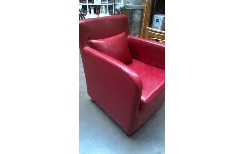 SILLÓN DE CUERO CLUB ROJO CUERO, , MÓVIL