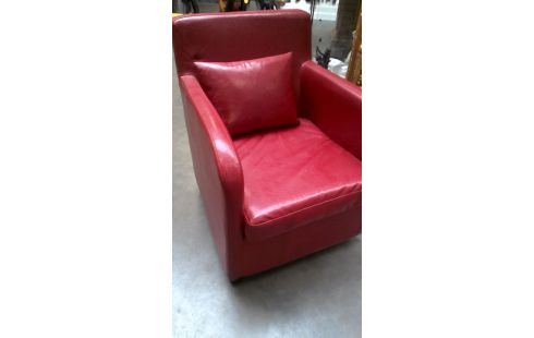 SILLÓN DE CUERO CLUB ROJO CUERO, , MÓVIL
