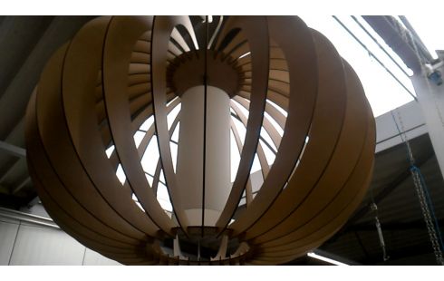 SUSPENSION, , BOIS, , OPALINE