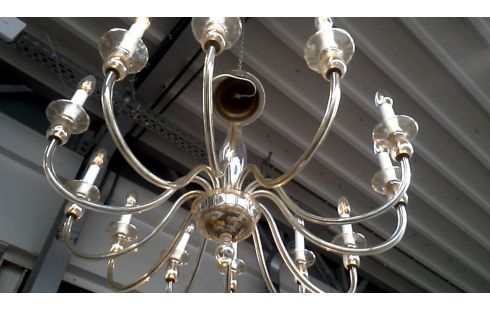 SUSPENSION BRANCHE MURANO GLACE VINTAGE