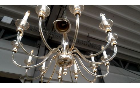 SUSPENSION BRANCHE MURANO GLACE VINTAGE