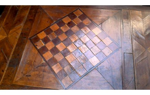 TABLE, , MARQUETERIE ANTIQUE