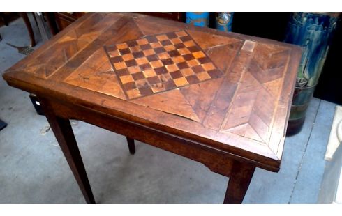TABLE, , MARQUETERIE ANTIQUE