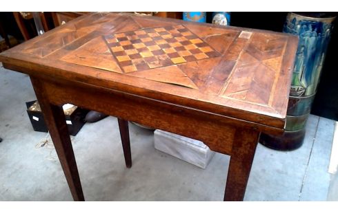 TABLE, , MARQUETERIE ANTIQUE