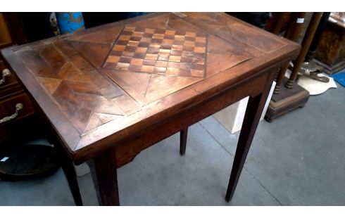 TABLE, , MARQUETERIE ANTIQUE