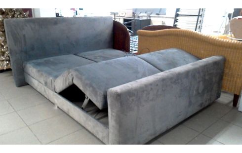 LIT 160X200 ELECTRIQUE GRIS MICROFIBRE