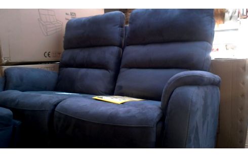 FAUTEUIL 2 PLACES MICROFIBRE NOIRE