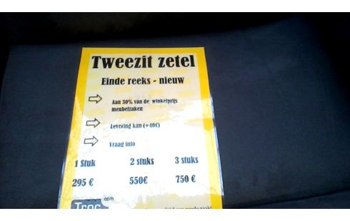 FAUTEUIL 2 PLACES MICROFIBRE NOIRE