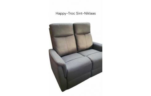 FAUTEUIL 2 PLACES MICROFIBRE NOIRE