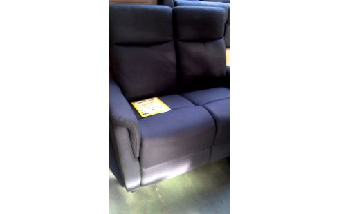 FAUTEUIL 2 PLACES MICROFIBRE NOIRE