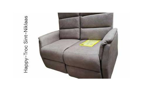 FAUTEUIL 2 PLACES MICROFIBRE MARBRE GRIS