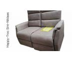 FAUTEUIL 2 PLACES MICROFIBRE MARBRE GRIS