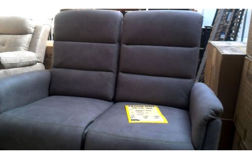 FAUTEUIL 2 PLACES MICROFIBRE MARBRE GRIS