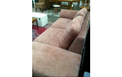 COUCH 3-SITZER LACHSFARBEN