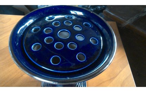 VAAS PIQUE FLEUR KOBALT BLAUW GOUD
