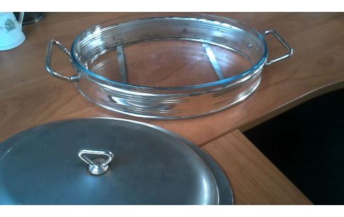 UNTERTELLER OVAL SILBERN EIS
