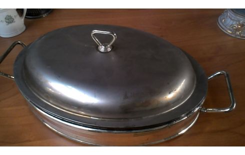 UNTERTELLER OVAL SILBERN EIS