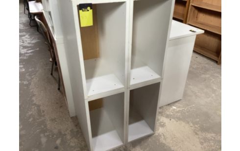 RANGEMENT 4 CASES BLANC
