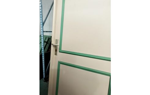 PORTE BOIS CRÈME VERT
