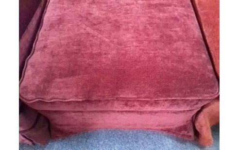 POUF ROUGE RECTANGULAIRE