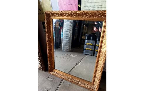 MIROIR DORE BOIS 85/70
