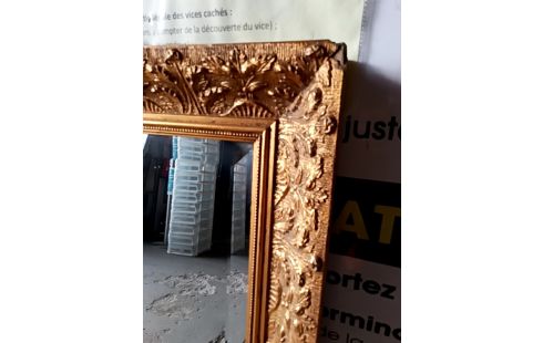 MIROIR DORE BOIS 85/70