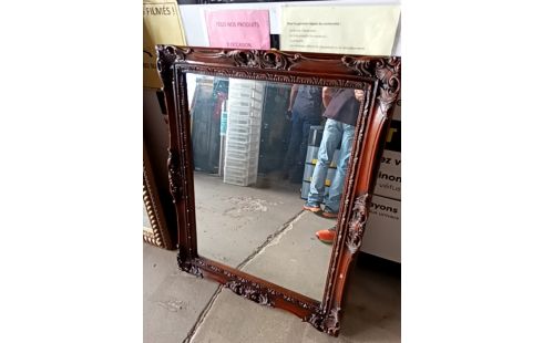 MIROIR BOIS FONCÉ