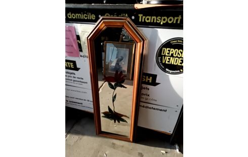 MIROIR BOIS HEXAGONAL