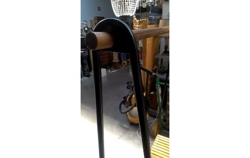 ETAGERE NOIR METAL, , BOIS