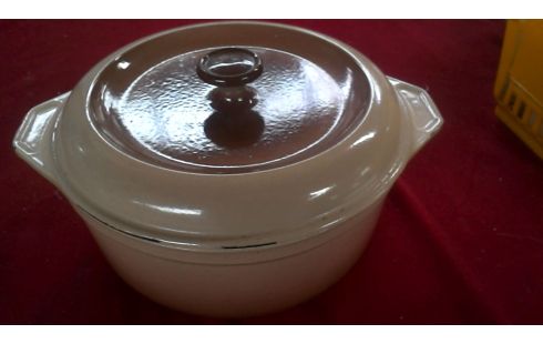 KOOKPOT GIETIJZER FONTIGNAC BEIGE BRUIN