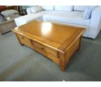 TABLE BASSE CHENE 2 TIROIRS