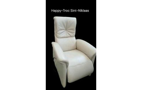 SILLÓN RELAX ELÉCTRICO BEIS CUERO