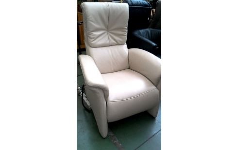SILLÓN RELAX ELÉCTRICO BEIS CUERO