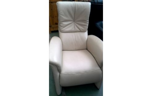 SILLÓN RELAX ELÉCTRICO BEIS CUERO