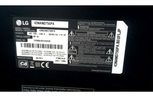 TELEVISIETOESTEL LG 43 NANO 756PA SMART