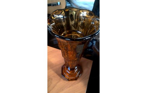 VASE ORANGE GLACE, , TROMPETTE