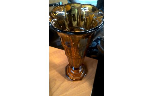 VASE ORANGE GLACE, , TROMPETTE