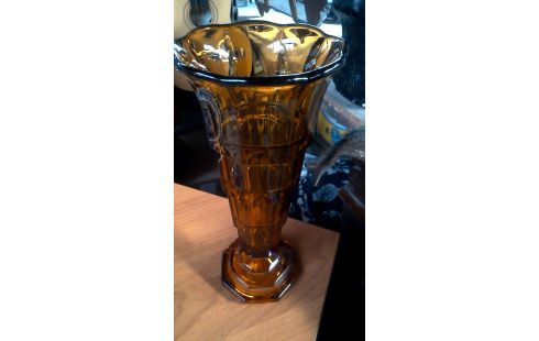 VASE ORANGE GLACE, , TROMPETTE