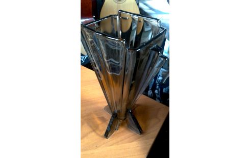 VASE BRUN GLACE