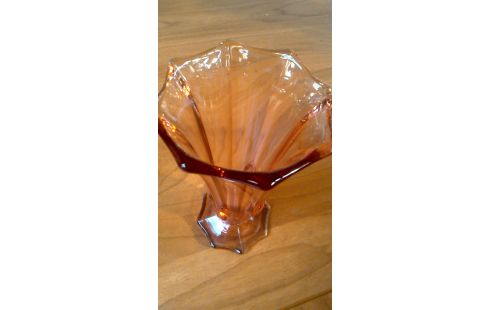 VASE, , TROMPETTE ROSE GLACE