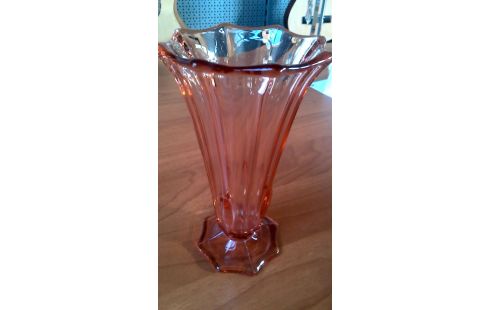 VASE, , TROMPETTE ROSE GLACE