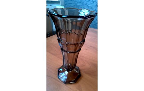 VASE BRUN GLACE