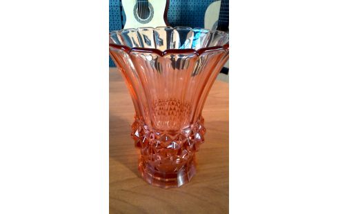 VASE ROSE GLACE