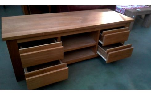 TV-MEUBEL TEAK MASSIEF 4 LADEN