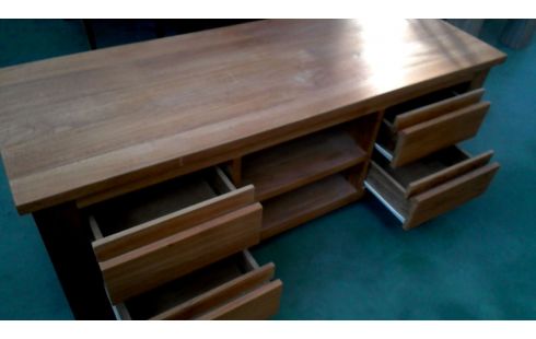 TV-MEUBEL TEAK MASSIEF 4 LADEN