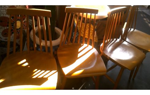 4 STOELEN WHEELBACK