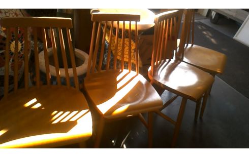 4 STOELEN WHEELBACK
